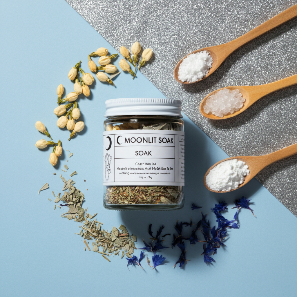 Moonlit Soak: Cancer Zodiac Bath Tea