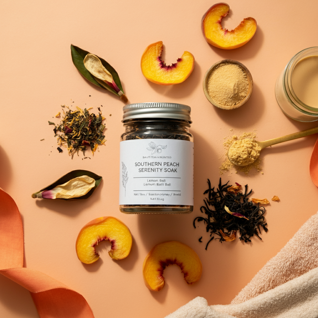 Southern Serenity Peach Soak Bath Tea