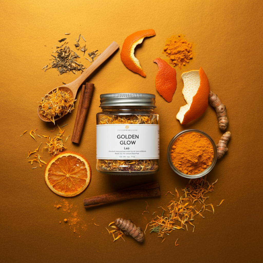 Golden Glow Bath Tea for Leo