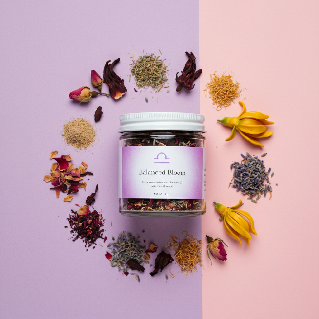 Balanced Bloom Bath Tea for Libra